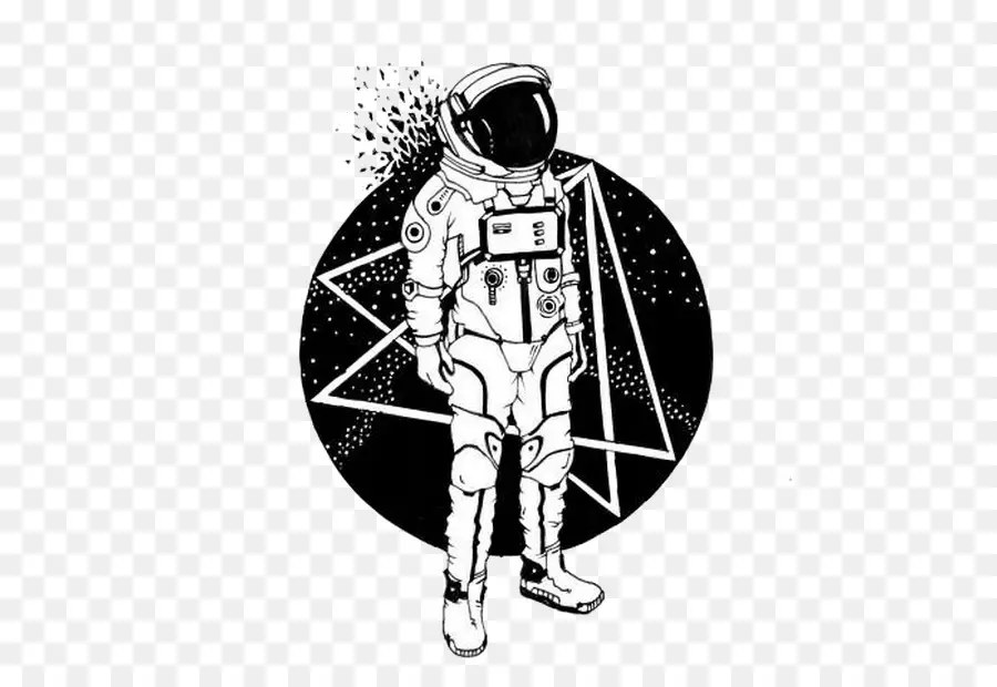 Astronauta，Tatuagem PNG