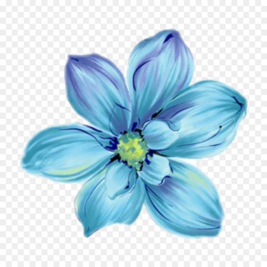 Flor Azul，Pétalas PNG