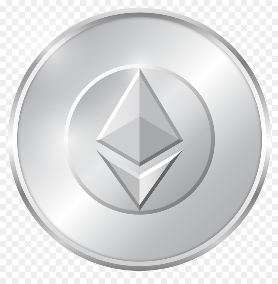 Moeda Ethereum De Prata，Criptomoeda PNG