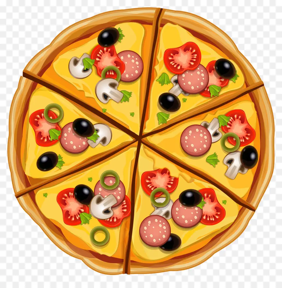 Pizza，Cartoon PNG