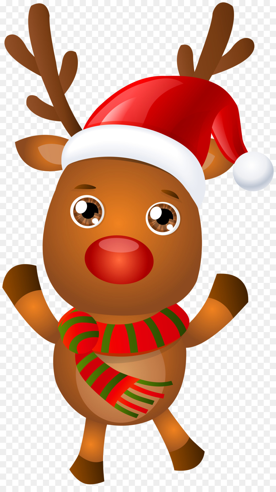 Rudolph, Rena, Papai Noel png transparente grátis