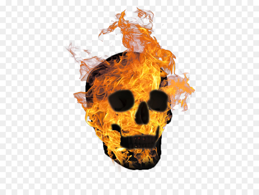 Caveira Flamejante，Fogo PNG