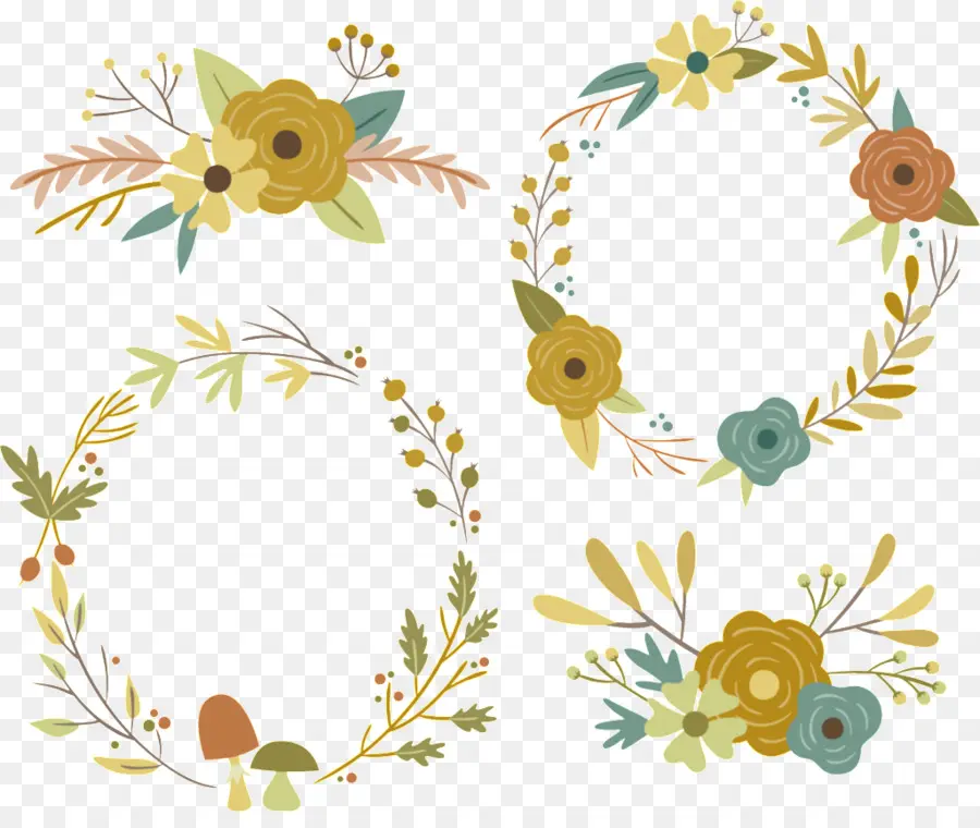 Design Floral，Garland PNG