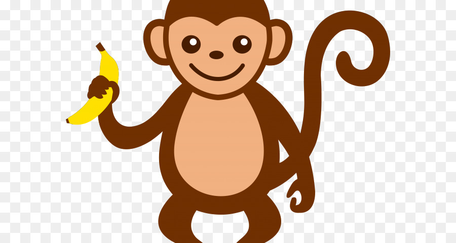 Macaco，Banana PNG