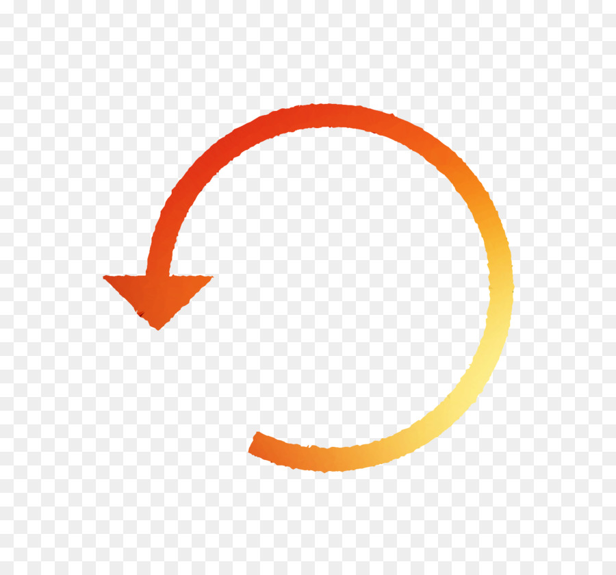 Seta Circular Laranja，Ciclo PNG