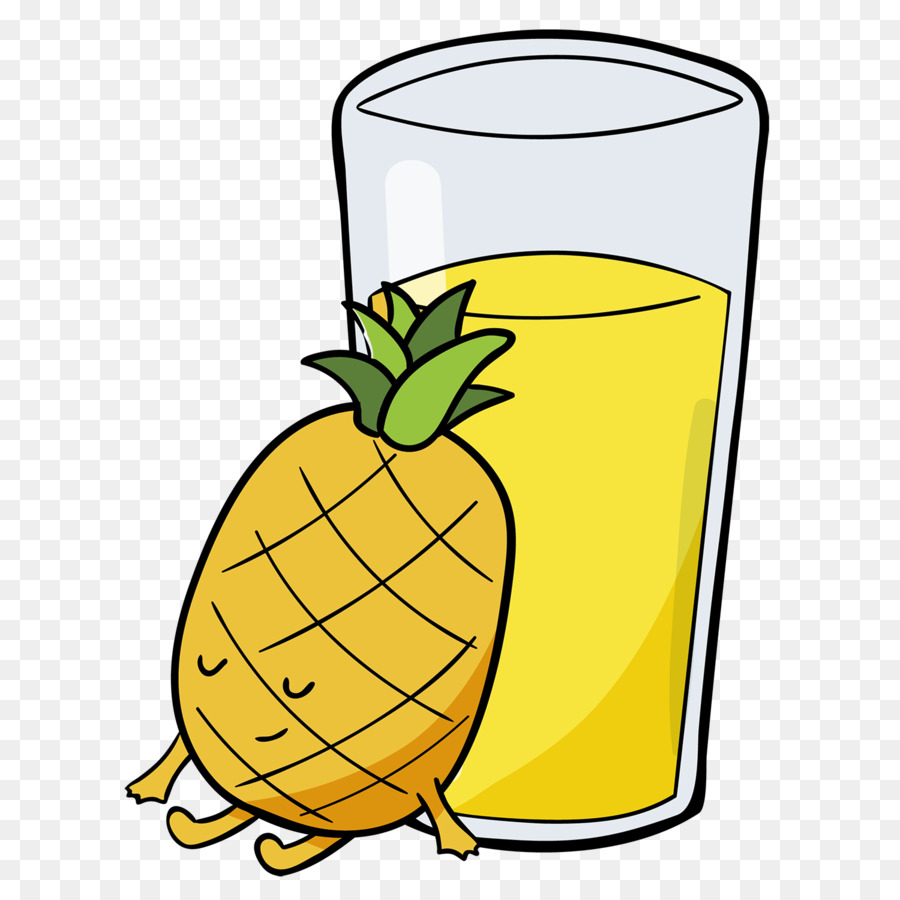 Abacaxi E Suco，Fruta PNG