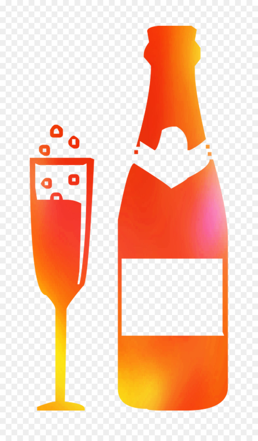 Garrafa De Vidro，Orange Drink PNG