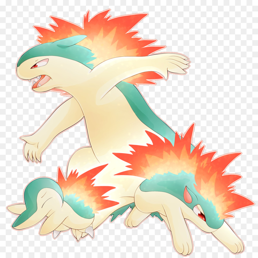 Typhlosion，Quilava PNG