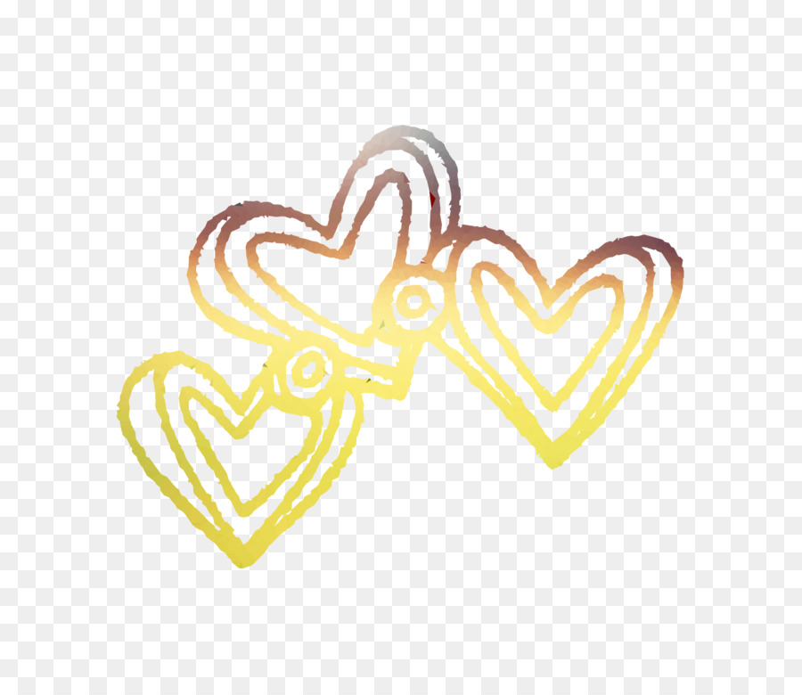 Coração Amarelo，Amor PNG