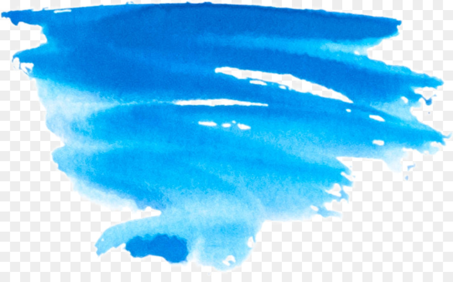 Pincelada Azul，Pintar PNG