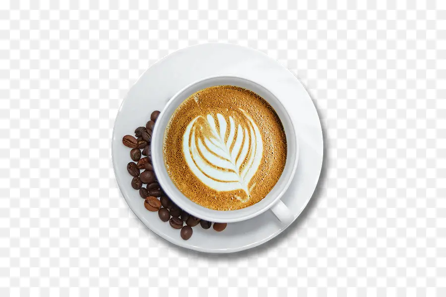 Xícara De Café，Arte Com Leite PNG