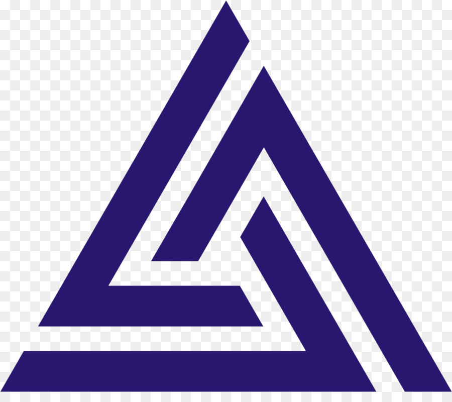 Logotipo Triângulo Azul，Geométrico PNG