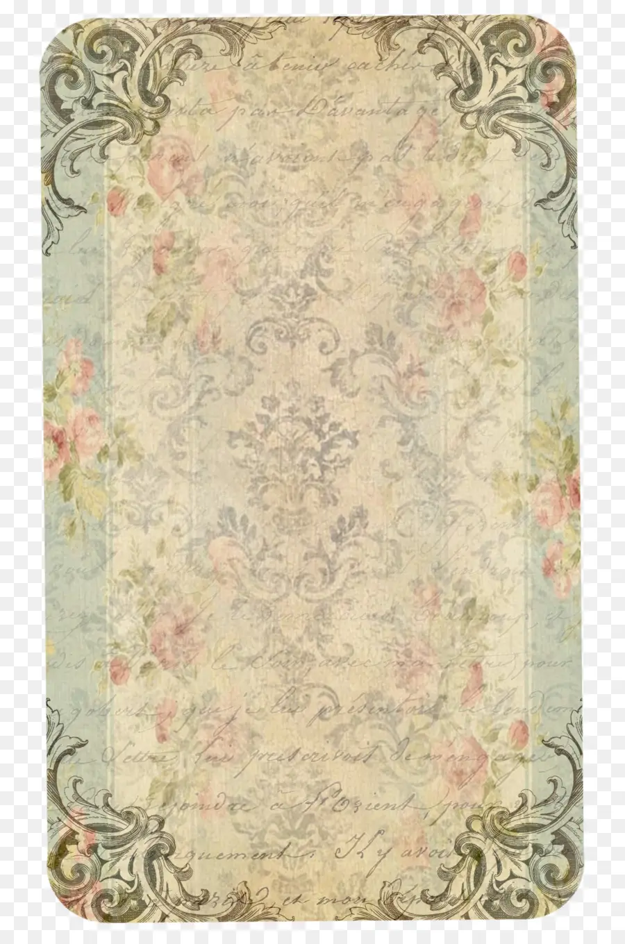 Papel Vintage，Floral PNG