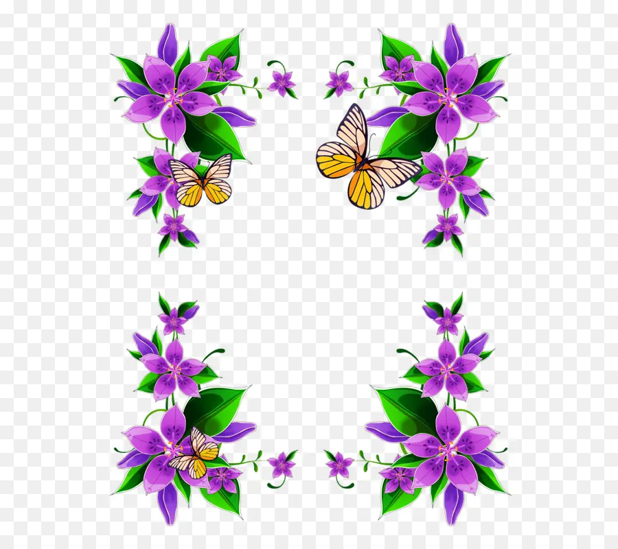 Flores，Roxo PNG