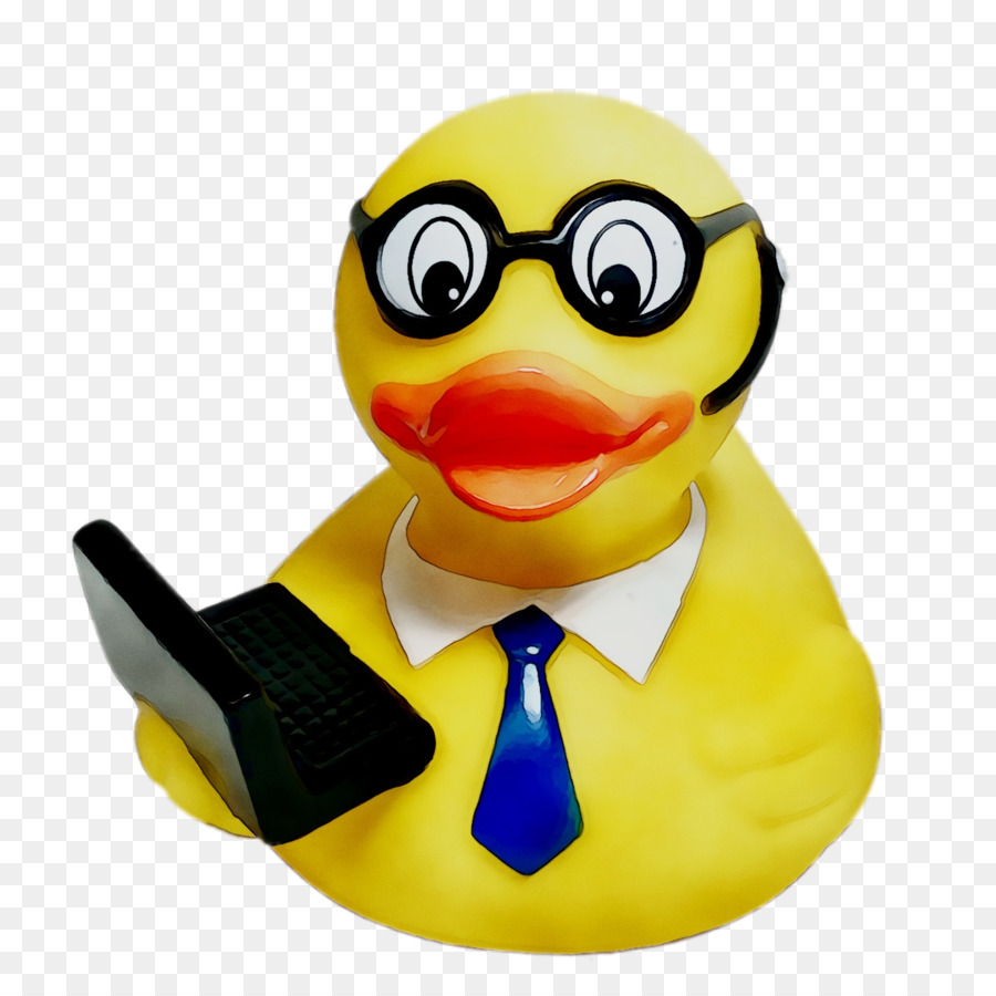 Pato De Borracha Com Laptop，Computador PNG