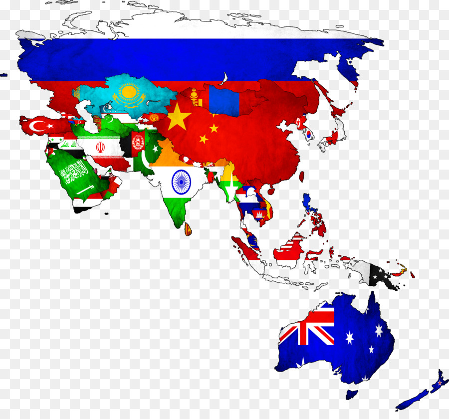 Mapa Da Ásia，Países PNG