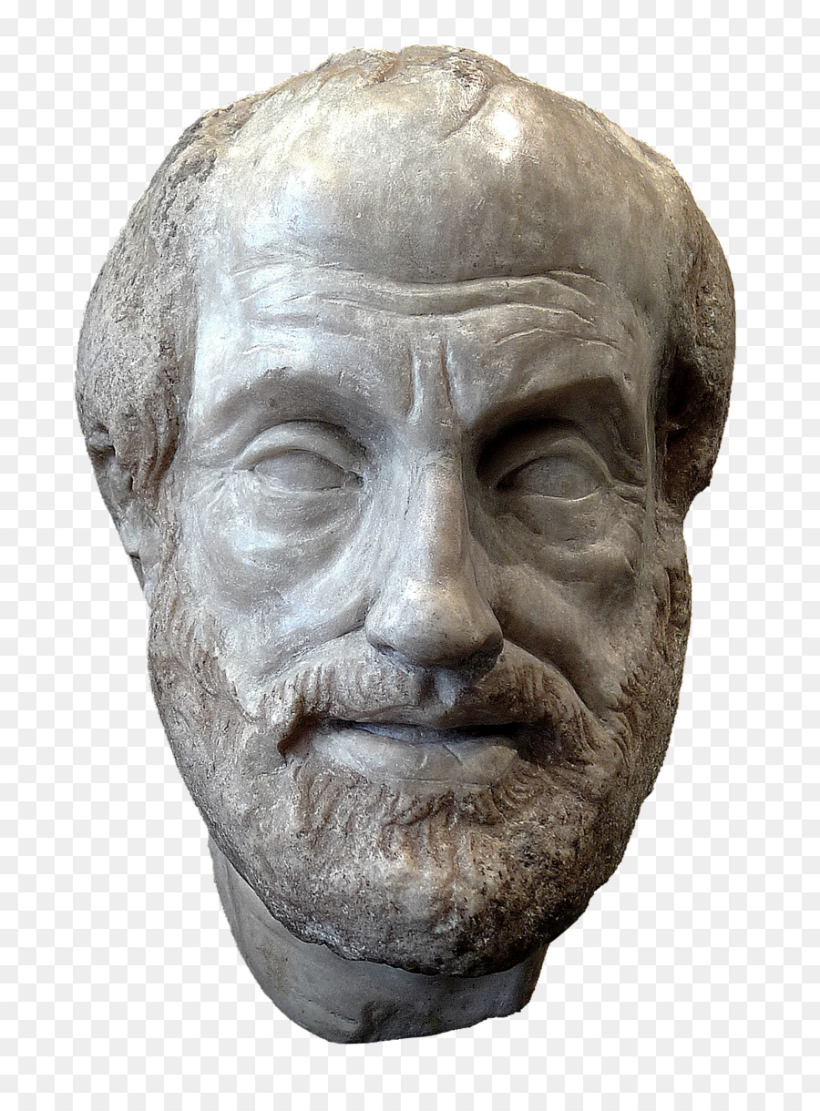 Aristóteles，Aristóteles Com Um Busto De Homero PNG
