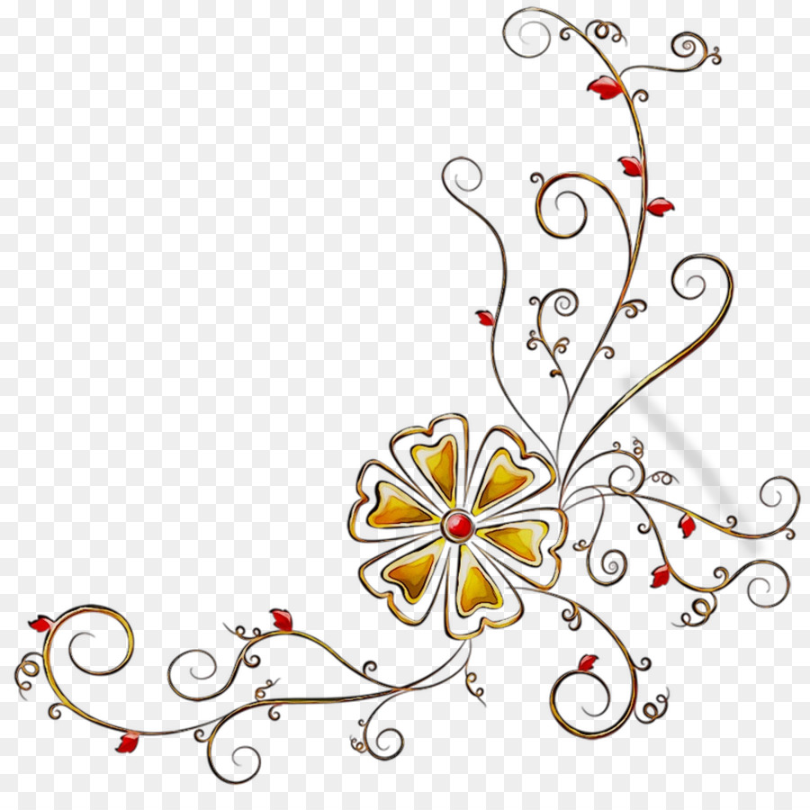 Desenho Floral，Flor PNG