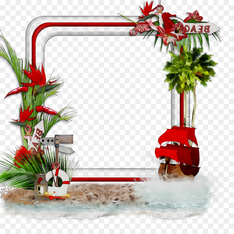 Design Floral，Enfeite De Natal PNG