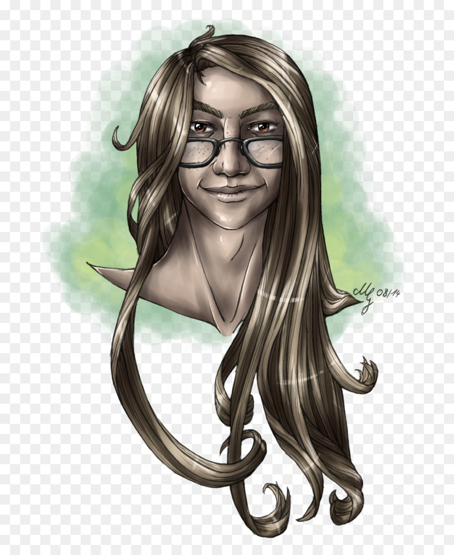 Cabelo Longo，Cabelo Castanho PNG