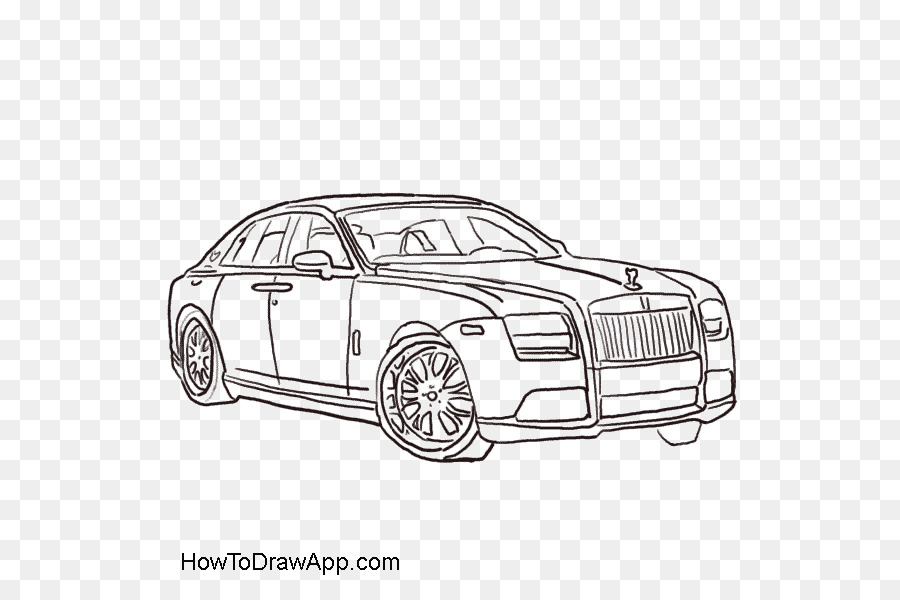 Как нарисовать rolls royce