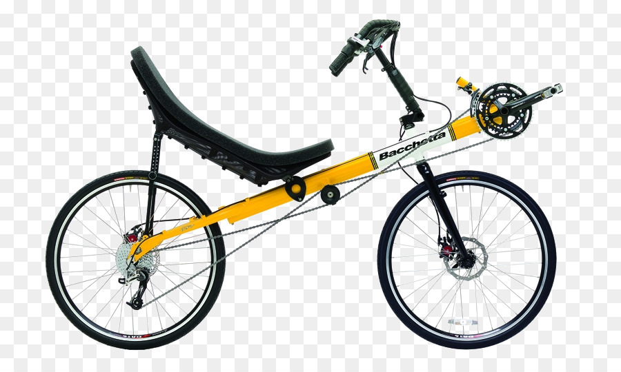 Bicicleta Reclinada，Laranja PNG