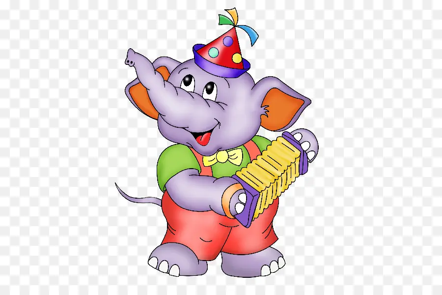 Elefante Com Chapéu De Festa，Elefante PNG