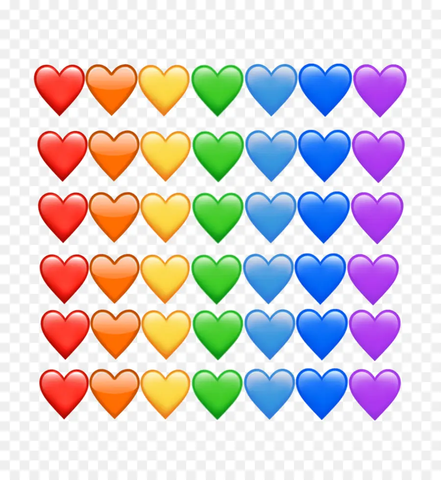 Corações Coloridos，Amor PNG