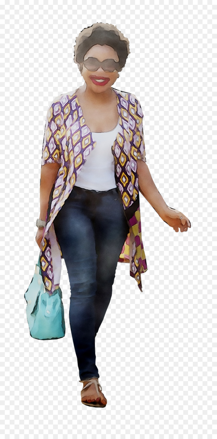 Mulher Em Roupa Casual，Moda PNG