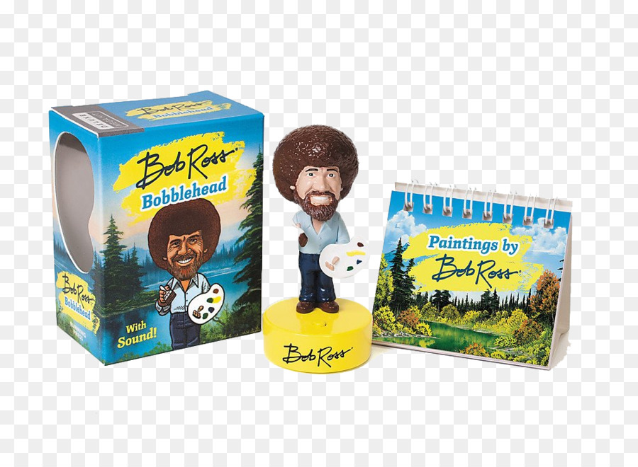 Bobblehead Bob Ross Com Som，Pintura PNG