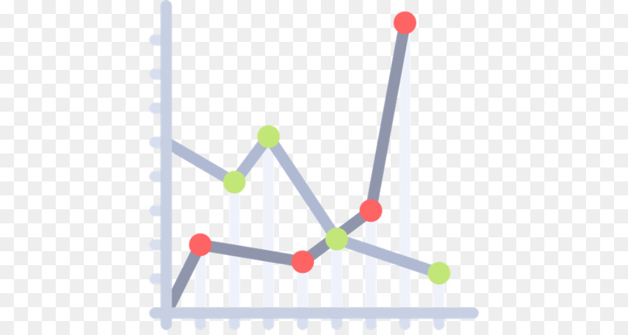 Gráfico De Linhas，Pontos De Dados PNG