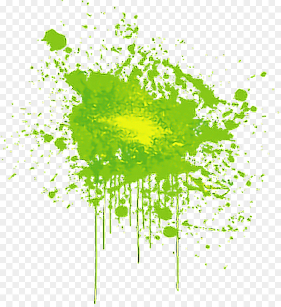 Respingos De Tinta Verde，Pintar PNG