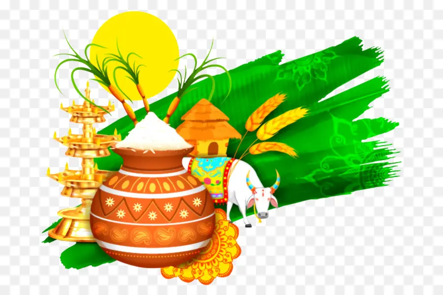 Pongal Tailandês，Makar Sankranti PNG