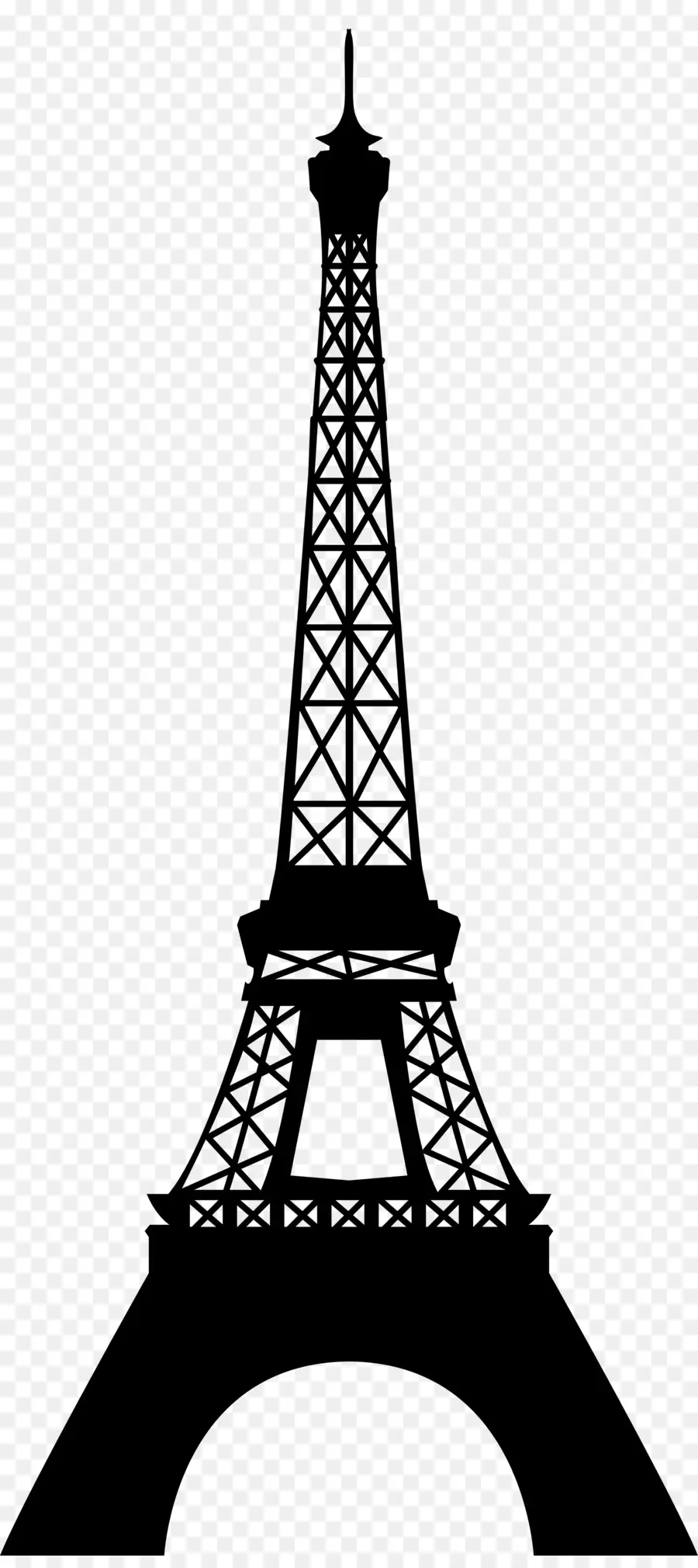Torre Eiffel，Silhueta PNG