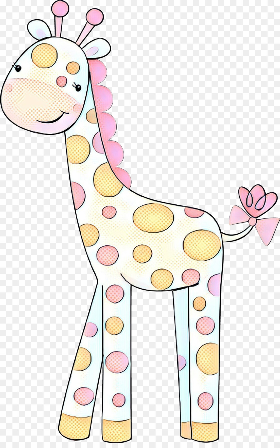 Girafa Roxa，Desenho Animado PNG