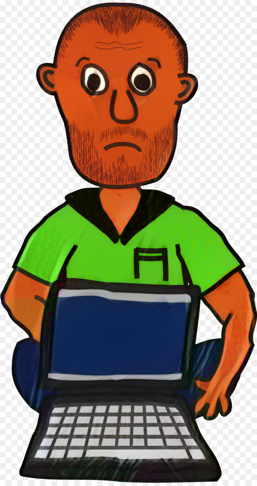 Homem Com Laptop，Computador PNG