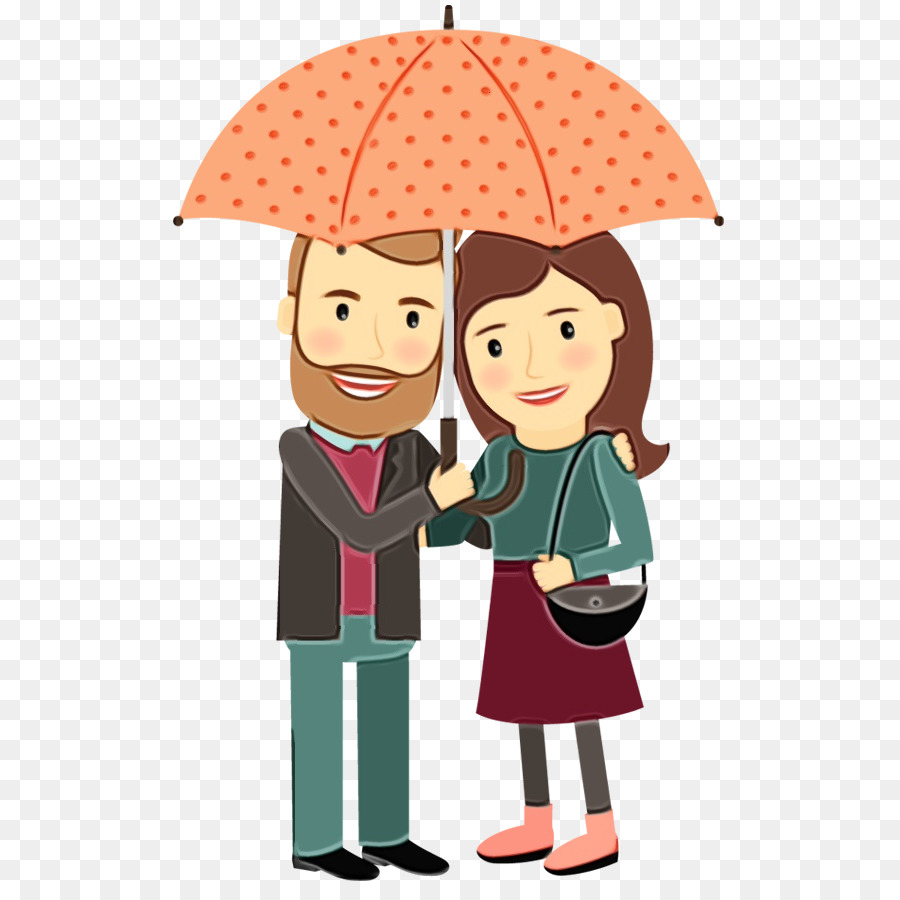 Casal Com Guarda Chuva，Chuva PNG