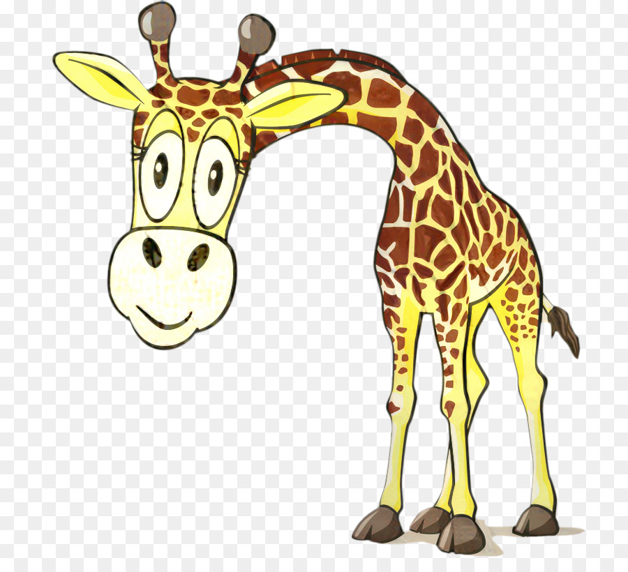 Girafa De Desenho Animado，Girafa PNG