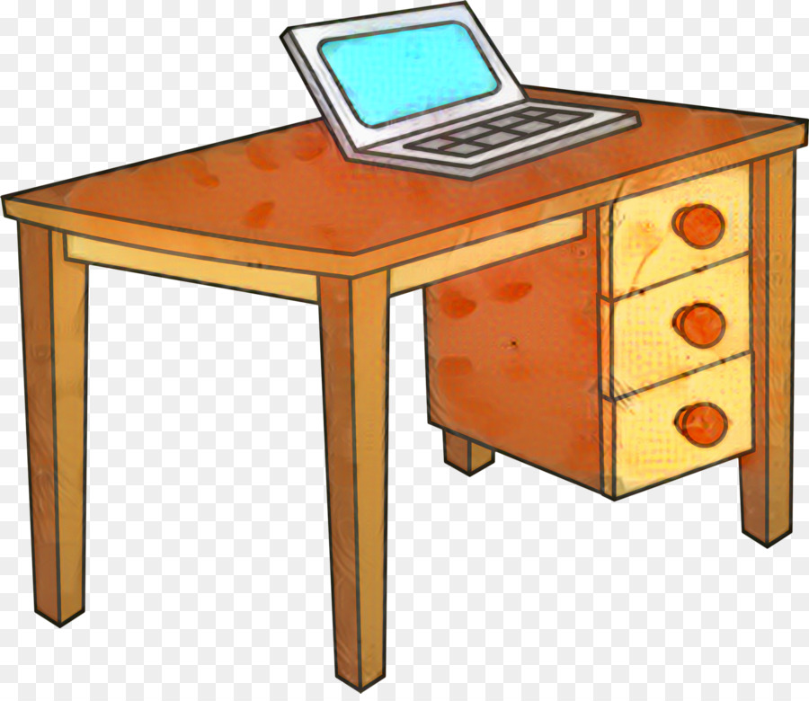 Computador Na Mesa，Mesa PNG