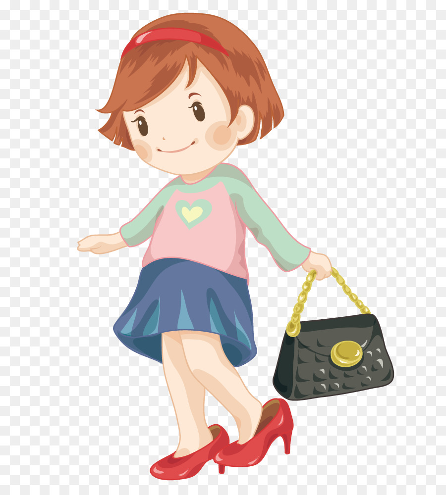 Menina Com Bolsa，Bolsa PNG