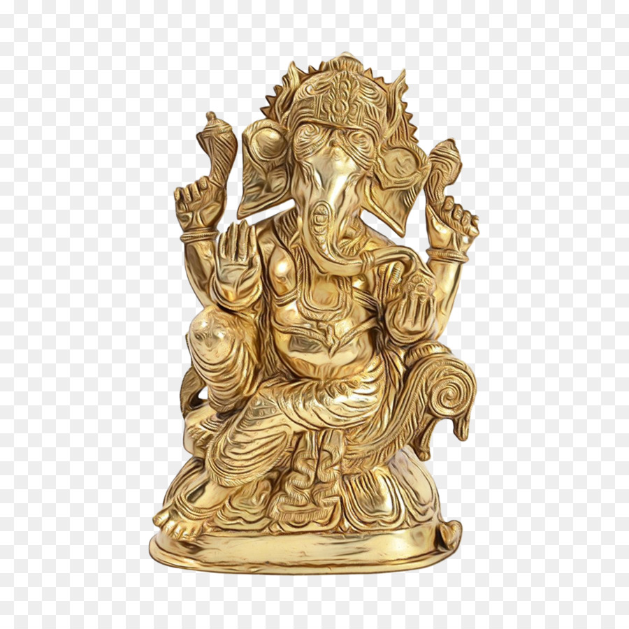 Ganesha，Escultura Em Bronze PNG