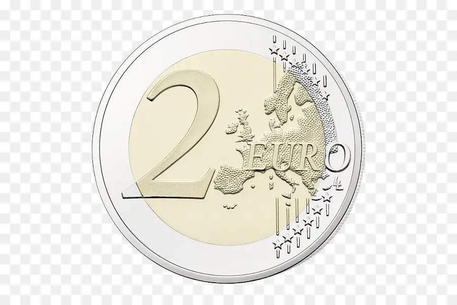 Moeda De 2 Euros，Moeda PNG