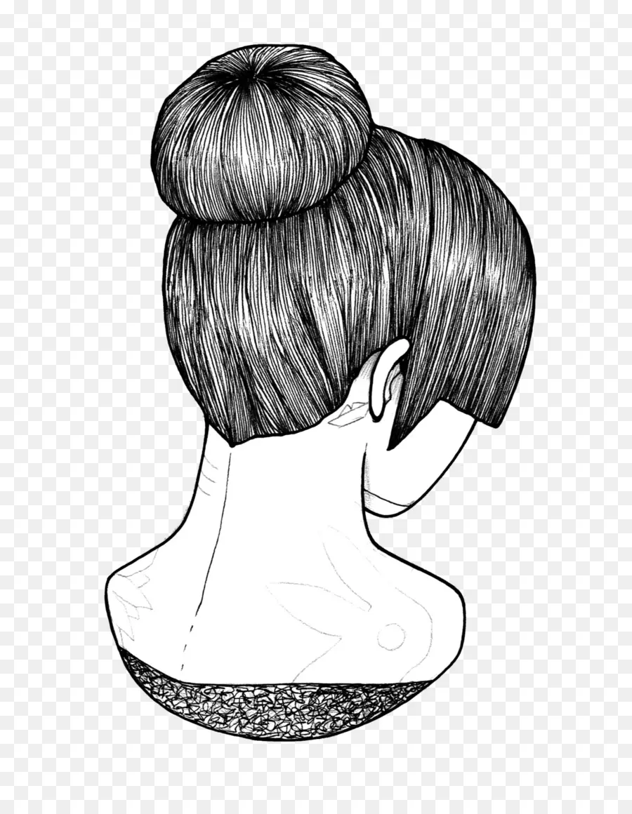 Coque De Cabelo Feminino，Penteado PNG