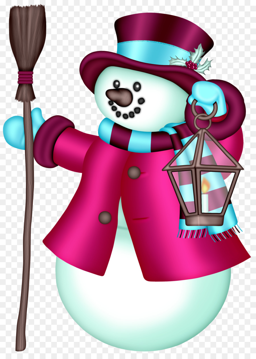 Boneco De Neve Com Lanterna，Inverno PNG