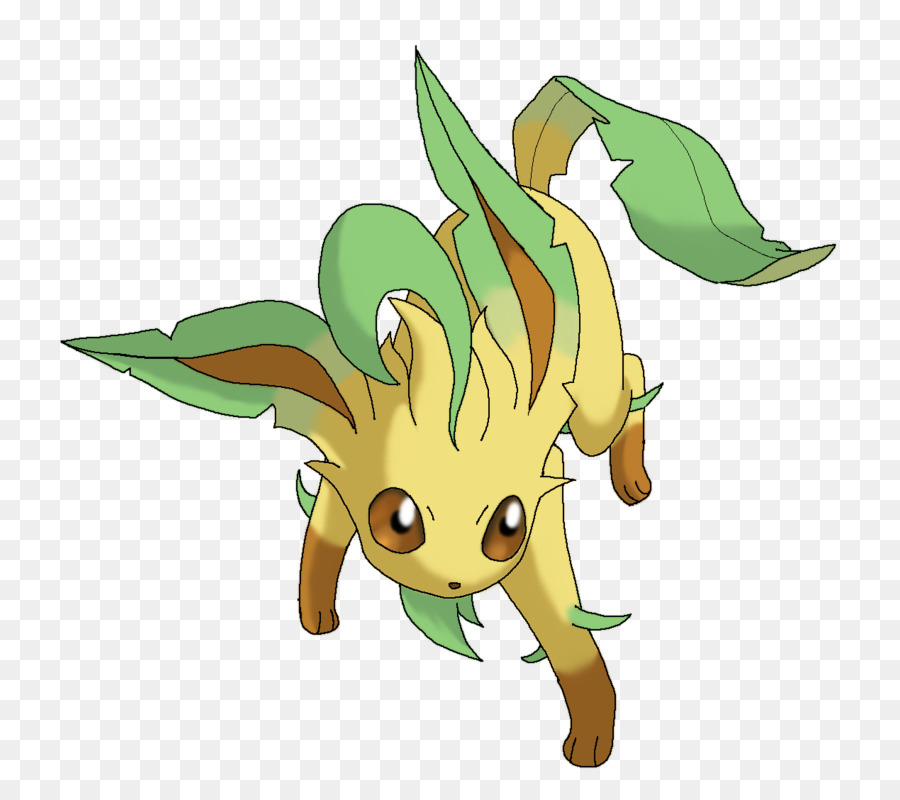 Evolução de Eevee Glaceon Leafeon Espeon, pokemon, mamífero, folha png