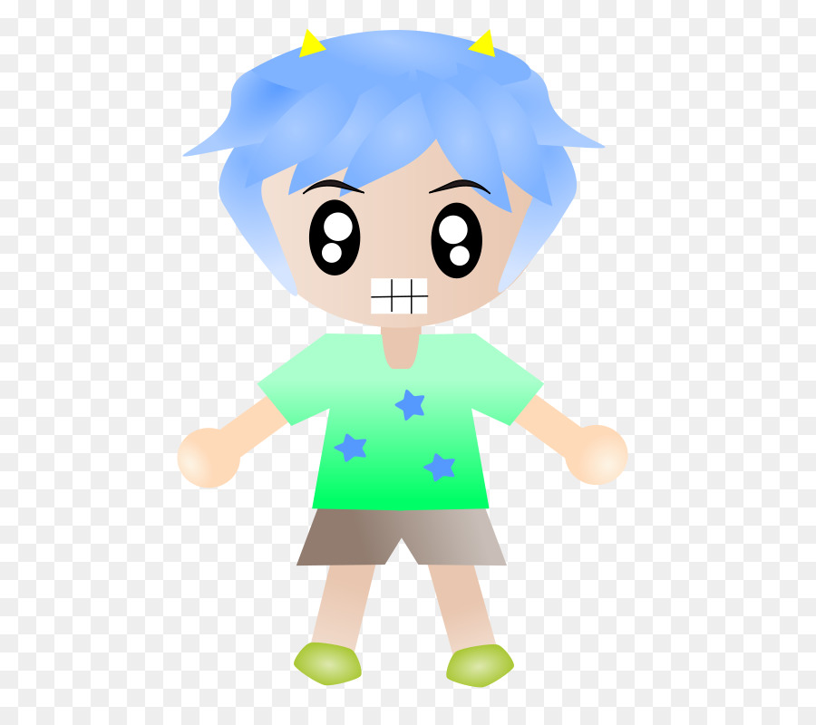 Menino De Cabelo Azul，Garoto PNG