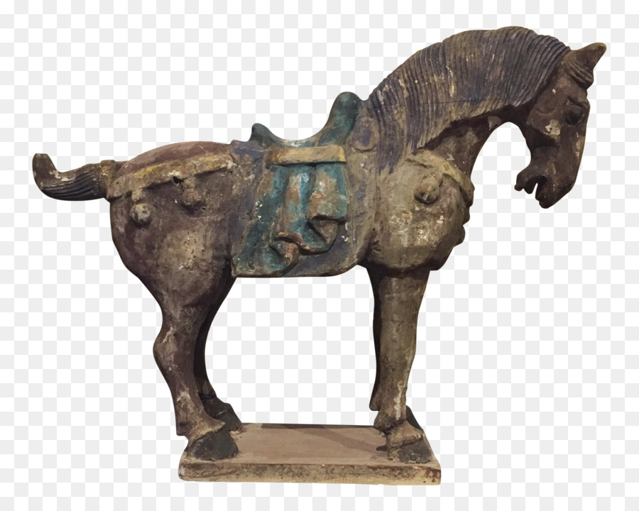 Escultura Em Bronze，Cavalo PNG
