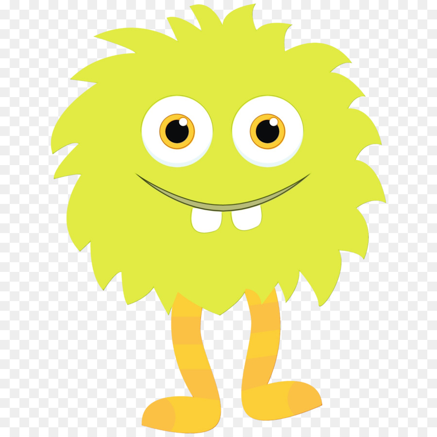 Monstro Peludo Amarelo，Bonitinho PNG