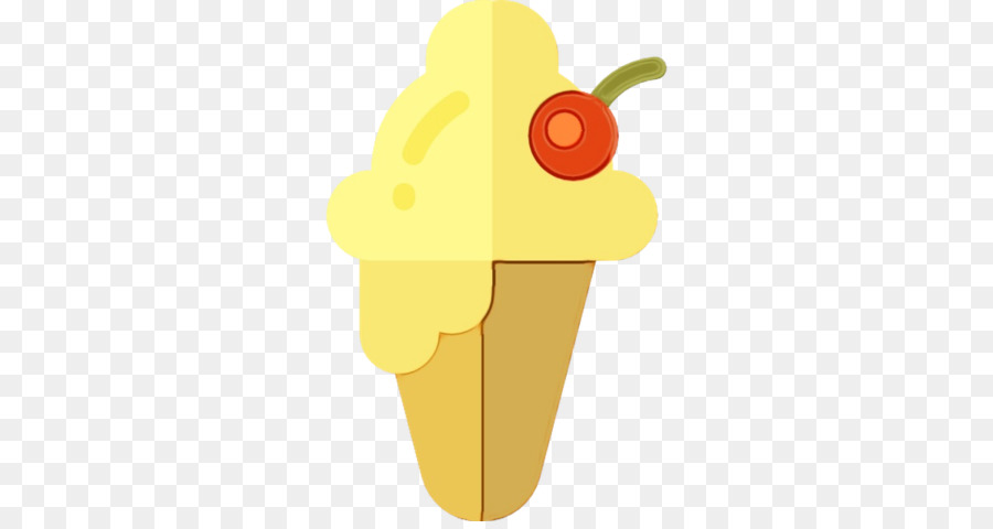 Cones De Sorvete，Amarelo PNG