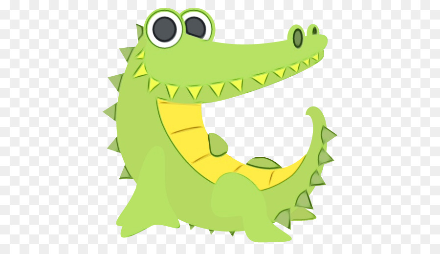 Crocodilo De Desenho Animado，Verde PNG